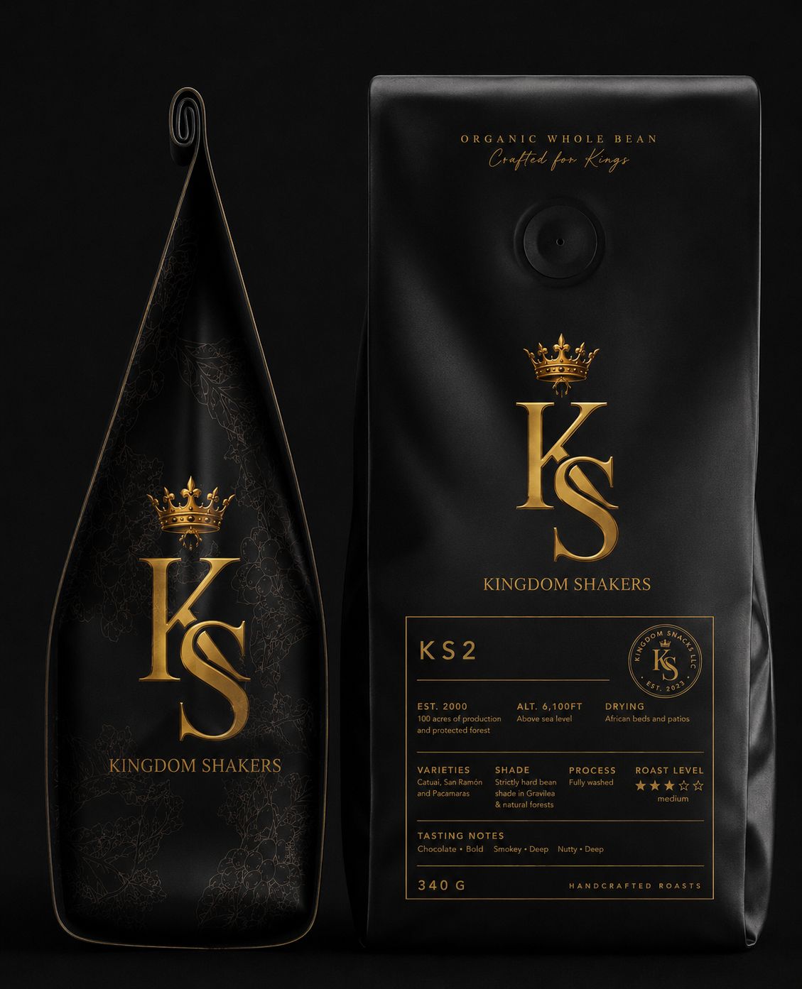 Kingdom Shakers Coffee KS2 Medium Roast — Whole Bean 340 g